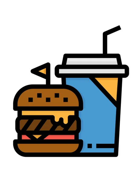 Fast Food Vector Icon — Stock Vector