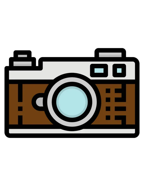 Icona Della Fotocamera Illustrazione Vettoriale — Vettoriale Stock