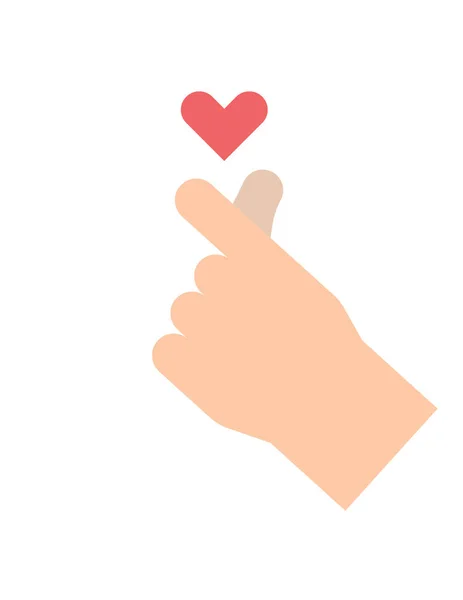 Hand Holding Heart Icon Vector Illustration — Stock Vector