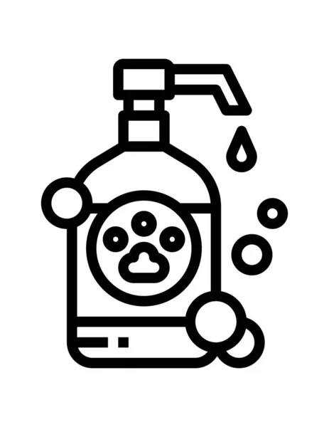Vector Illustration Liquid Soap Icon — Stock Vector
