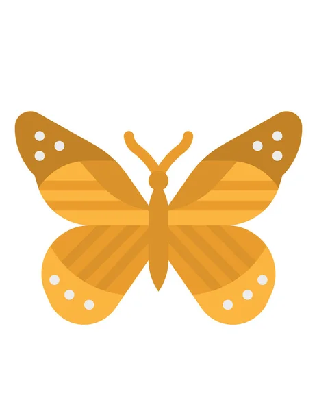 Икона Бабочки Плоская Иллюстрация Векторных Значков Бабочек Паутины — стоковый вектор