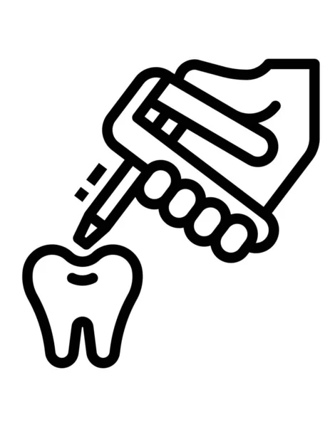 Векторная Иконка Зубной Дрели — стоковый вектор