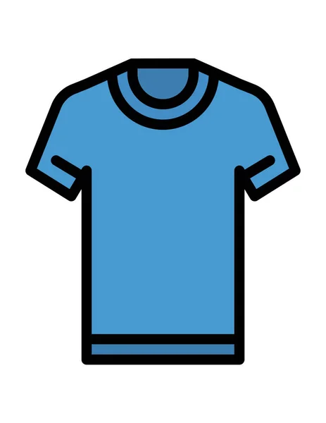 Shirt Icône Plate Illustration Vectorielle — Image vectorielle