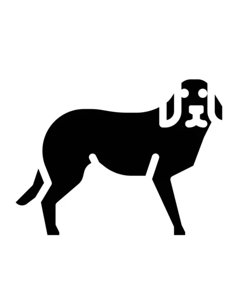 Vectorsilhouet Van Een Hond — Stockvector