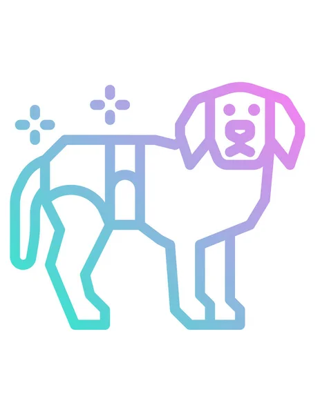 Hundesymbol Vektor Illustration — Stockvektor