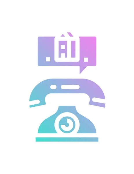 Symbol Für Telefongespräche Vektor Illustration — Stockvektor