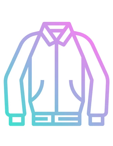 Vector Illustration Modern Casual Clothes Icon — Stock Vector