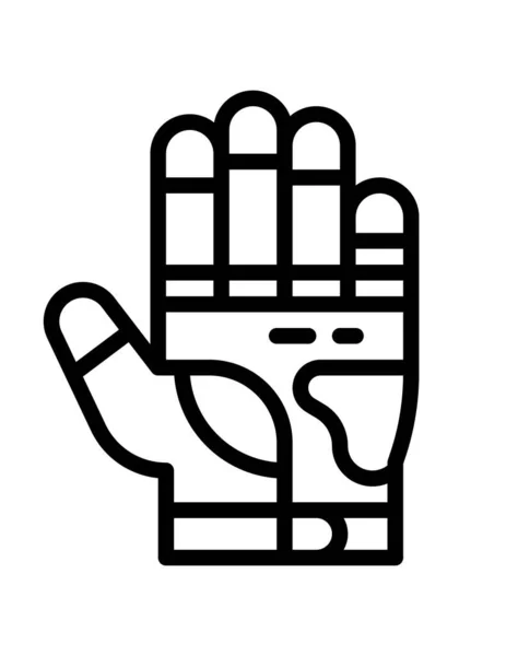 Hand Hält Eine Fackel Icon Vektor Illustration — Stockvektor