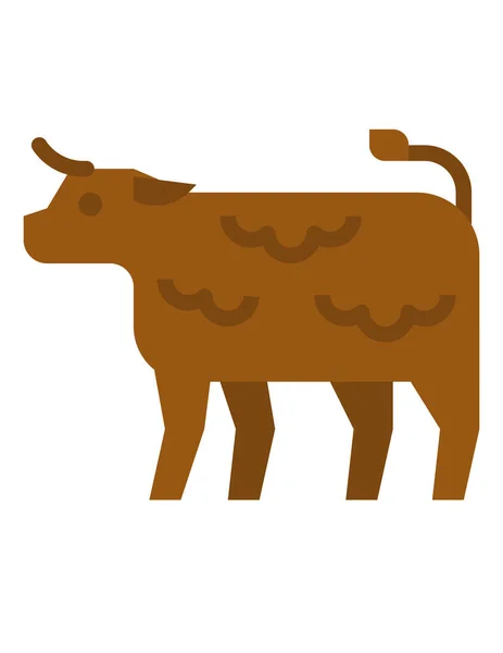 Ilustración Vectorial Vaca — Vector de stock