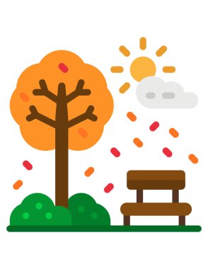 Doğa simgesinin vektör illüstrasyonu