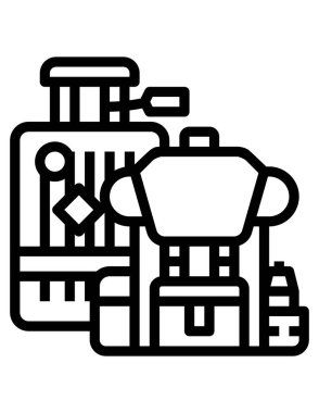 seyahat kavramı simgesi, vektör illüstrasyonu 