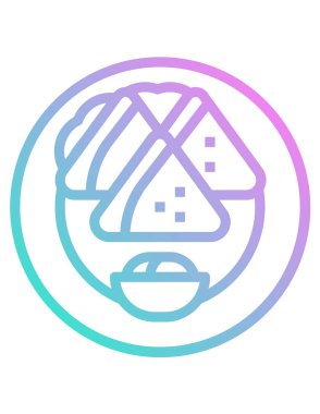 Gıda simgesinin vektör illüstrasyonu