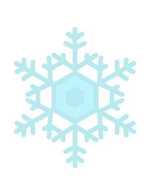 kar Tanesi simgesi vektör çizimi