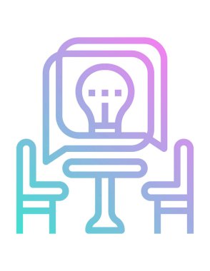 Modern b 'nin vektör illüstrasyonu ofis sandalyesinin simgesinden yoksun