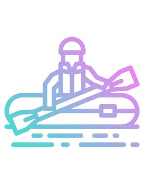 Kanodaki insanların vektör çizimi