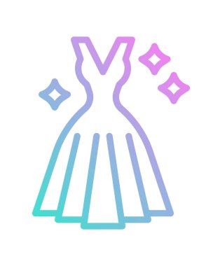 elbise simgesi vektör illüstrasyonu
