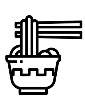 Japon yemek ikonu vektör illüstrasyon grafik tasarımı 