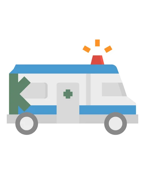 Ambulance Auto Ikona Vektor Ilustrace — Stockový vektor
