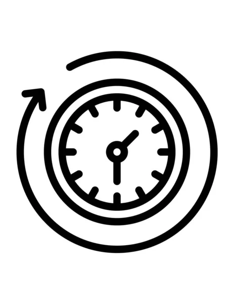 Concept Temps Fond Icône Vectorielle — Image vectorielle