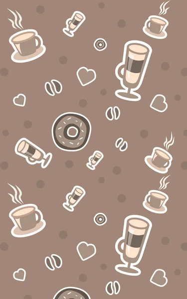 kahve ve donut arka plan