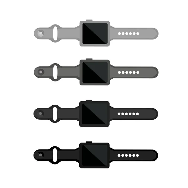 Gri askıları ile akıllı saatı vektör çizim ayarla