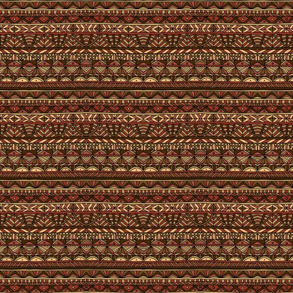 Vektör arka plan kırmızı ve kahverengi renkte etnik ve karalamalar desenli doodle