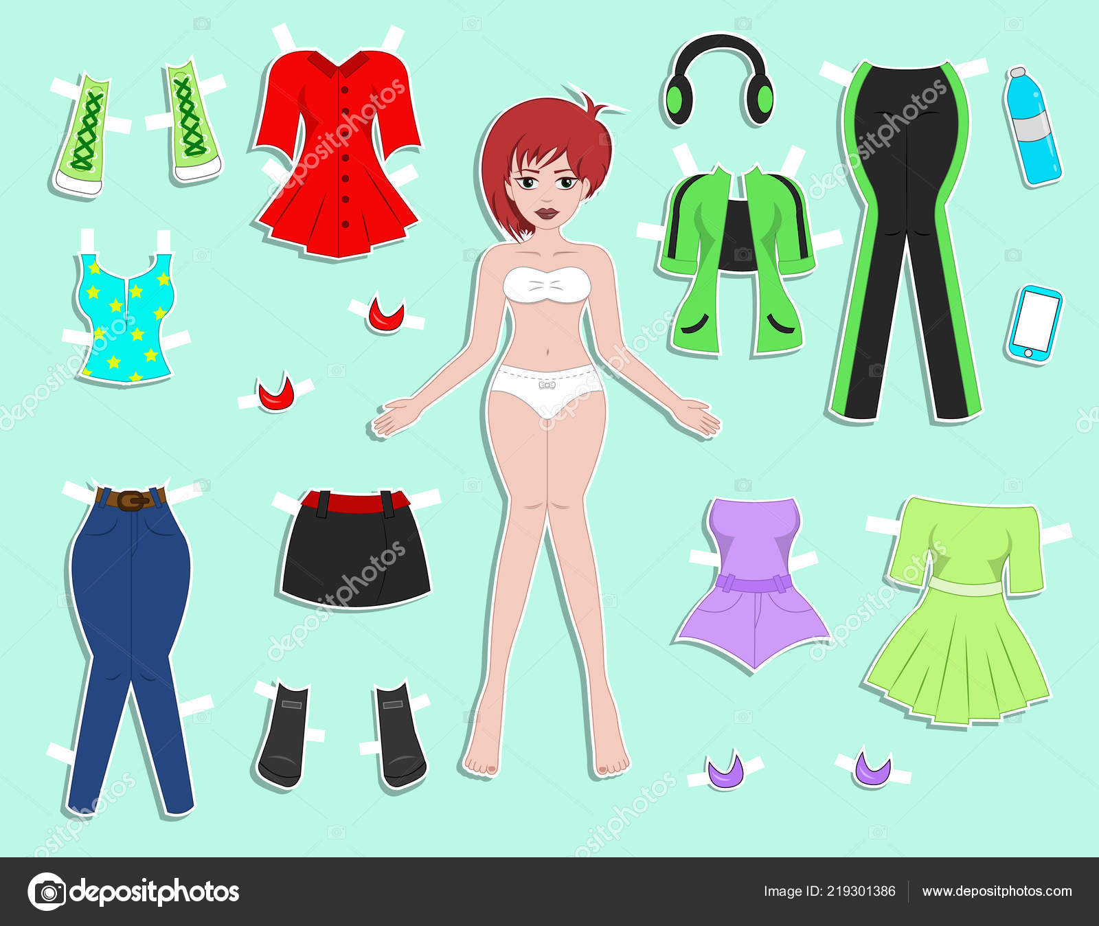 Coleção De Roupas De Bonecas De Papel Linda Menina Loira Para Aplicações  Web Recortes De Impressão Crianças Desenvolvimento De Jog Ilustração do  Vetor - Ilustração de tesoura, sair: 246309987