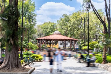 Kiosko in the Plaza del Coyoacan in Mexico City.