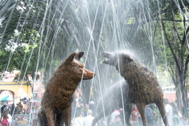 Source of the Coyotes, in the Park of the Coyoacan Delegation in Mexico City.