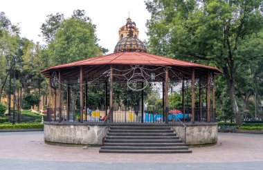 Kiosko in the Plaza del Coyoacan in Mexico City.
