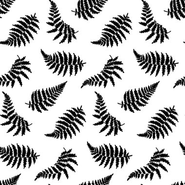 Vektör desen çizim fern yaprak