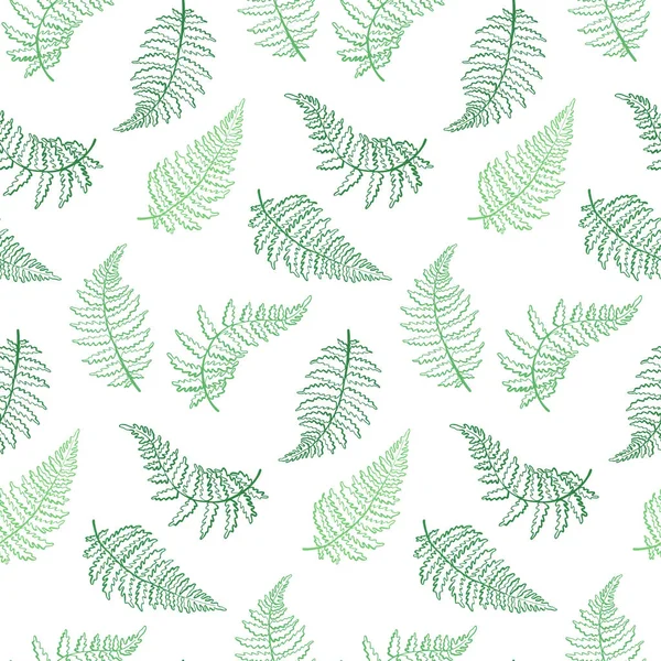 Vector pattern illustration of fern leaf — Stock Vector