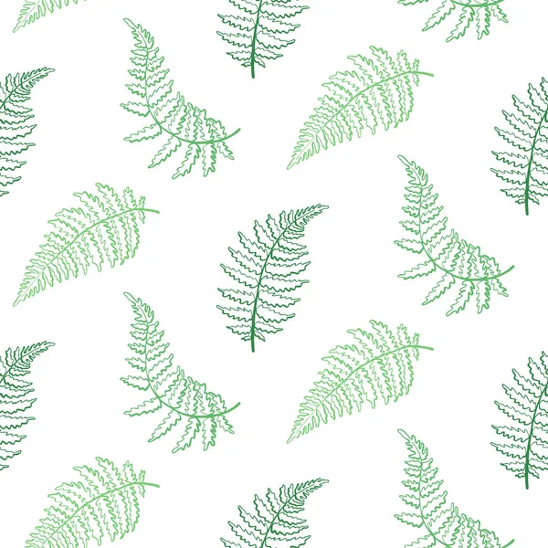 Vektor mönster illustration av fern leaf — Stock vektor