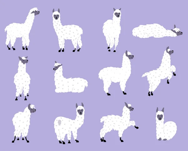 Conjunto vectorial de llamas en pastel — Vector de stock