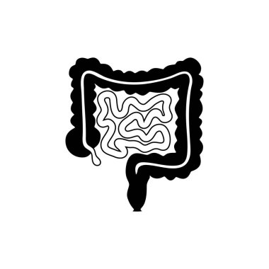 Bağırsak izole vektör çizim