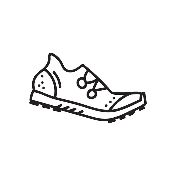 Ilustração vetorial de sapato de corrida de espiga —  Vetores de Stock