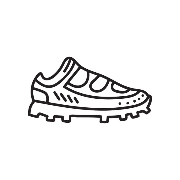 Ilustración vectorial de zapato de running spike — Vector de stock