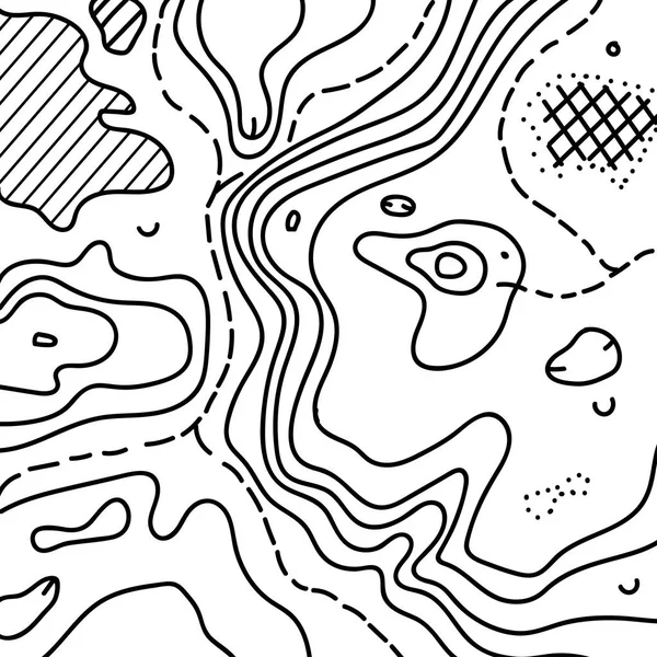 地形図のベクトル図 — ストックベクタ