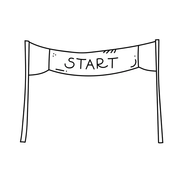Start Und Zielbanner Stockvektor C Pikovit