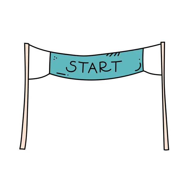 Begin- en einddatums van de banner — Stockvector