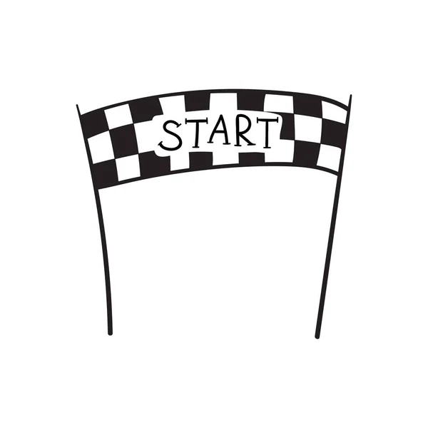 Start- och slutdatum banner — Stock vektor