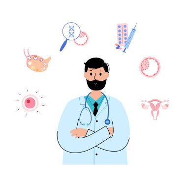 Reproductive system concept clipart