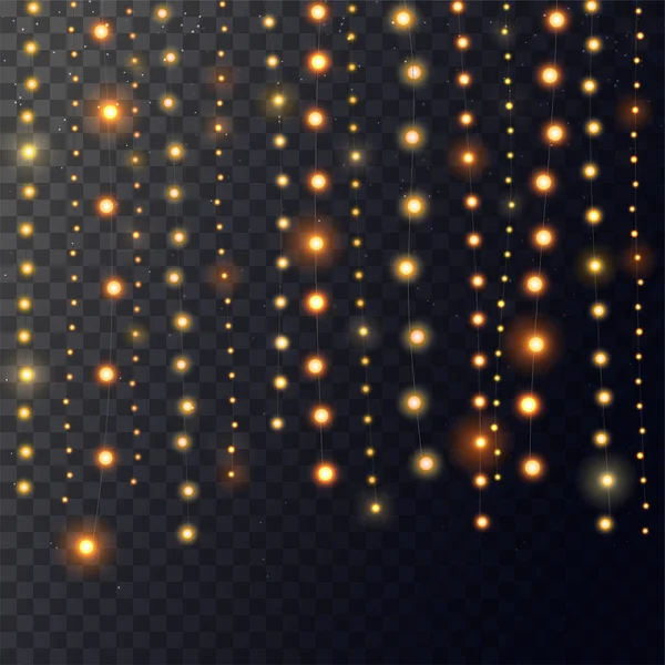 Concept lumières de Noël — Image vectorielle