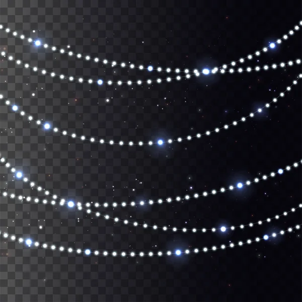 Concept lumières de Noël — Image vectorielle