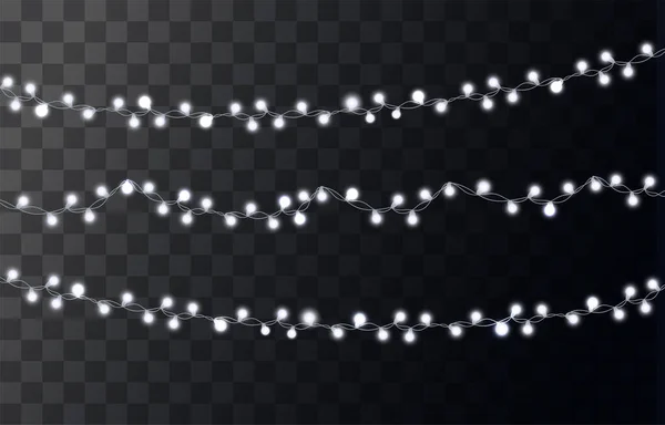 Concept de lumières de Noël — Image vectorielle