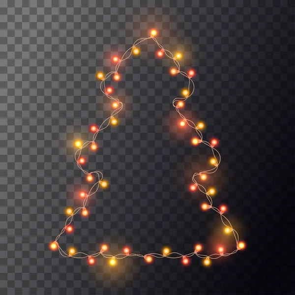 Weihnachtsbaumbeleuchtung — Stockvektor