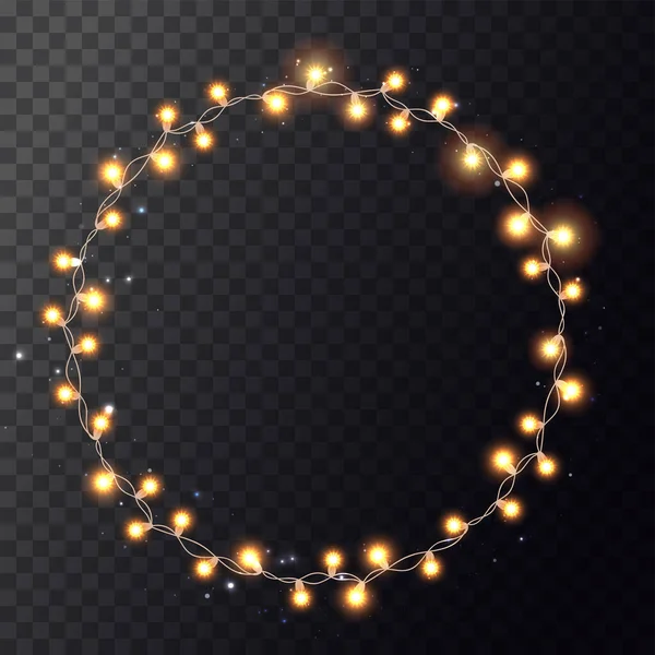 Guirlande Lumières de Noël — Image vectorielle