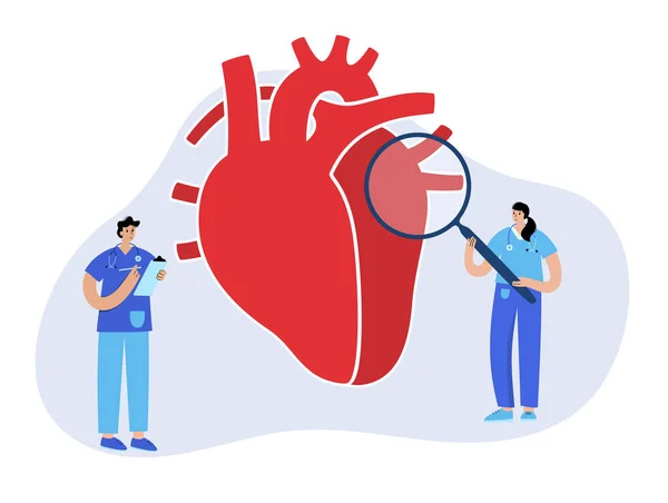 Modèle de cardiologie concept — Image vectorielle