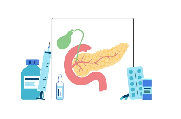 Концепція логотипу Pancreas — стоковий вектор