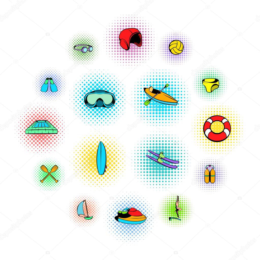 Water Sport Icons set